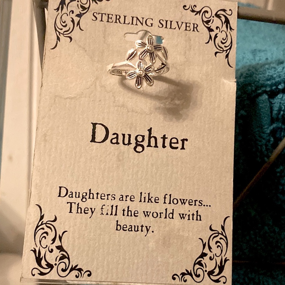 Sterling Silver Daughter Ring